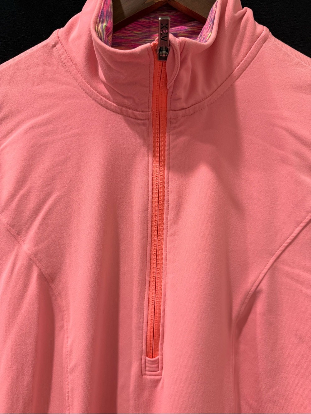 Victoria's Secret Coral Pink Half-Zip Active Pullover - Picture 4 of 6